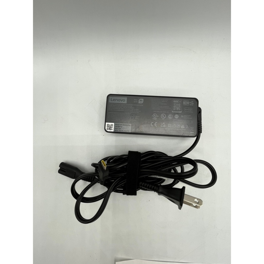 Lenovo 65W USB-C AC Adapter Power Supply ADLX65YCC3D SA10W69500 Black